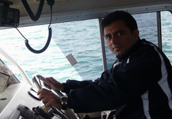 Anchorage, Alaska Web Developer playing charter boat captain on fishing trip